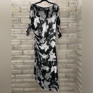 Calvin Klein Monochrome Abstract Dress